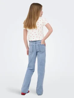 KOGBLAIR Medelhög midja Vida ben Jeans