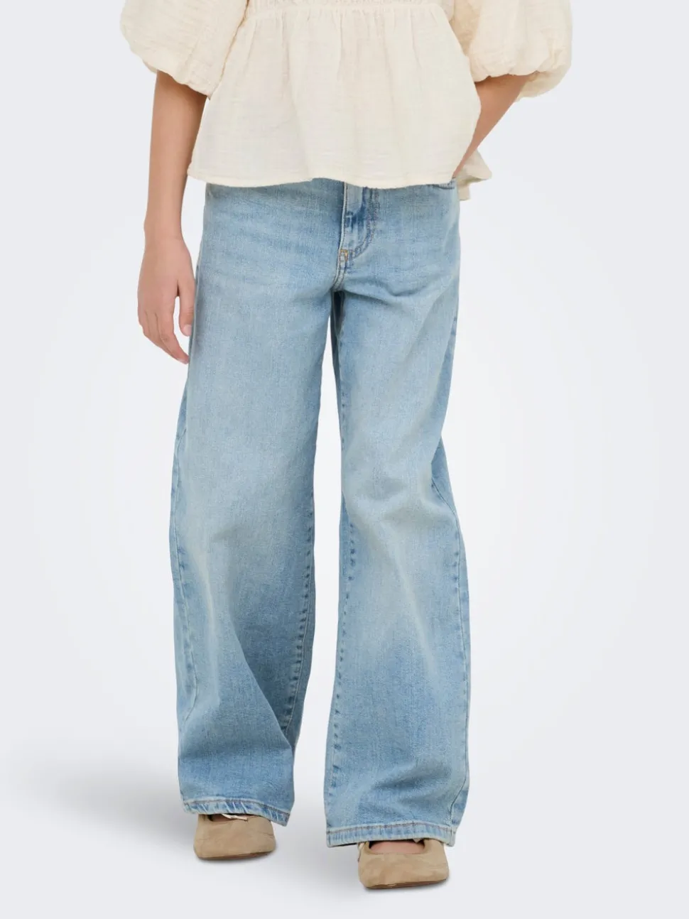 KOGBROOME Hög midja Vida ben Jeans