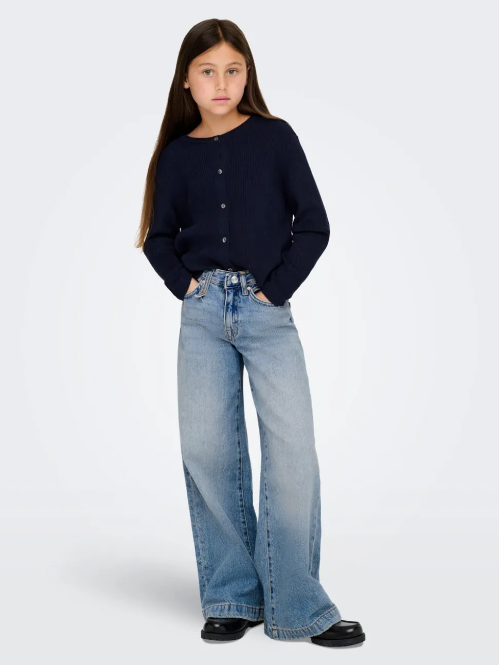 KOGBROOME Hög midja Vida ben Jeans