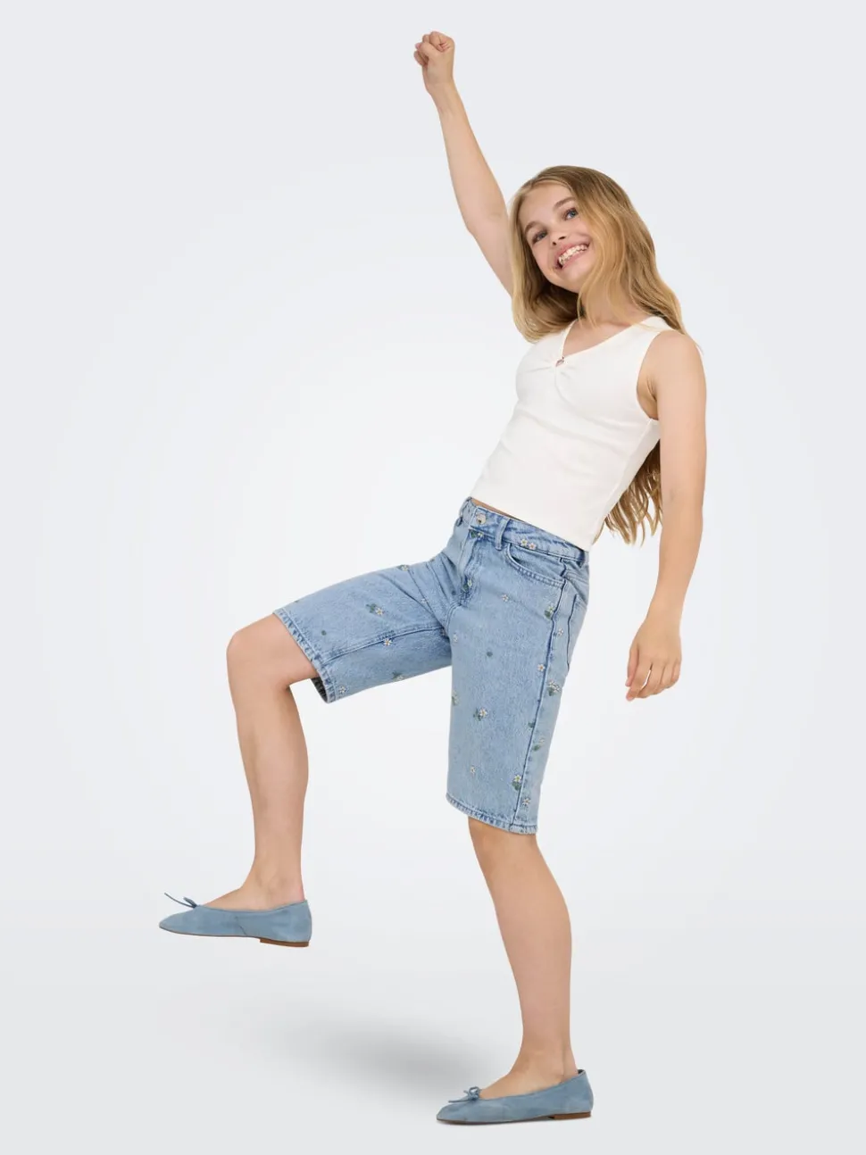 KOGCOBAIN Lös passform Denimshorts
