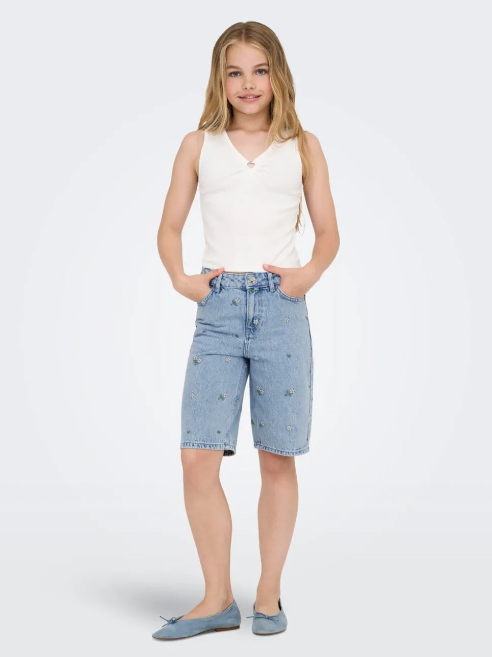 KOGCOBAIN Lös passform Denimshorts