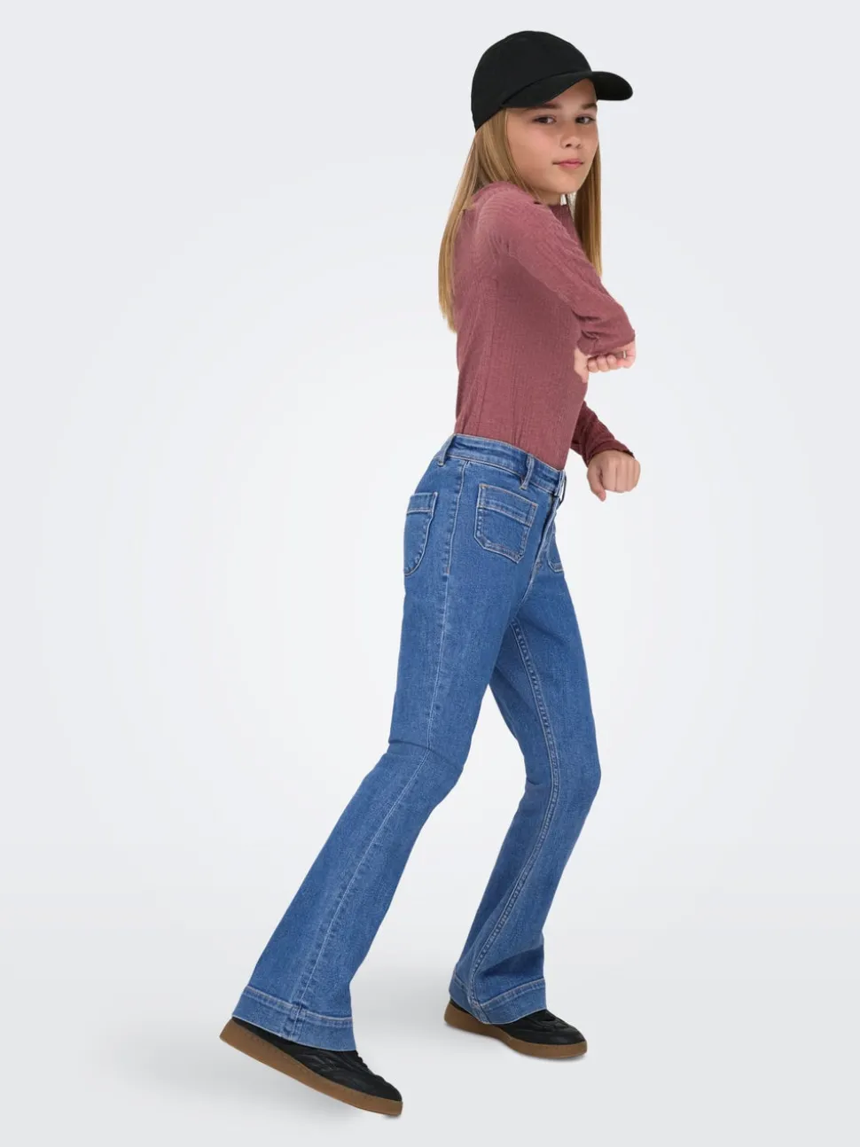 KOGMADISON Hög midja Utsvängd passform Jeans