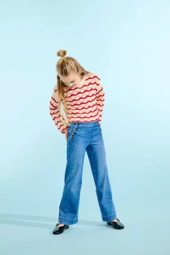 KOGMADISON Hög midja Vida ben Ankellängd Jeans