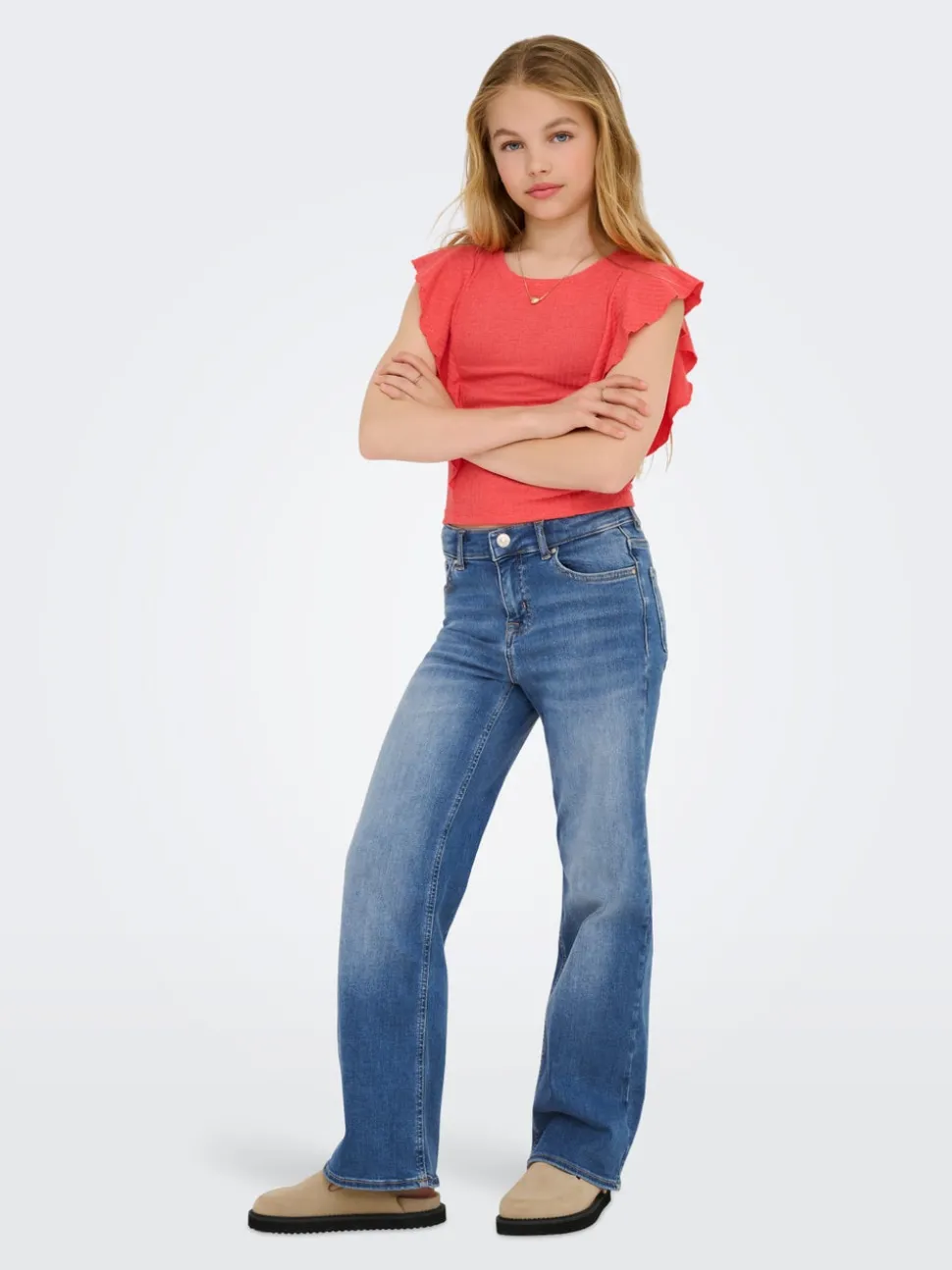 KOGMADISON Medelhög midja Vida ben Jeans