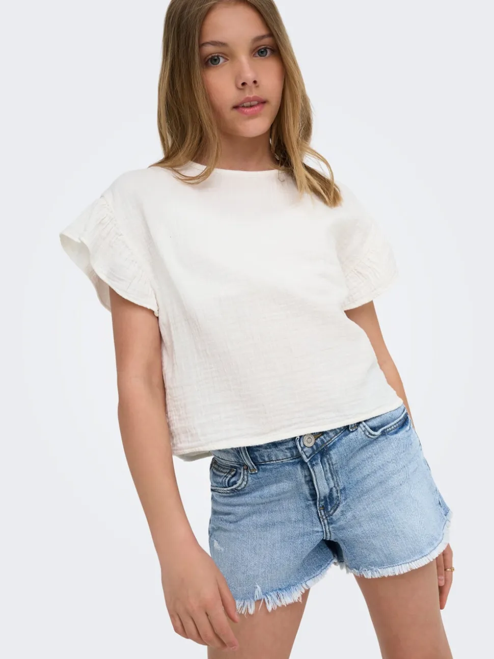 KOGROBYN Rak passform Denimshorts
