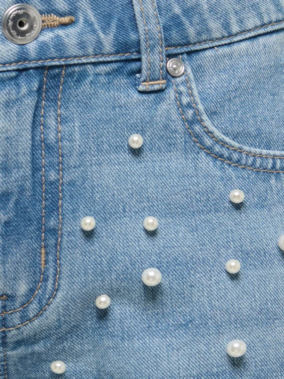KOGVERA Medelhög midja Normal passform Denimshorts