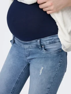 OLMBLUSH Medelhög midja Skinny Fit Ankellängd Jeans