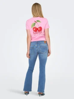 OLMBLUSH Medelhög midja Utsvängd passform Jeans
