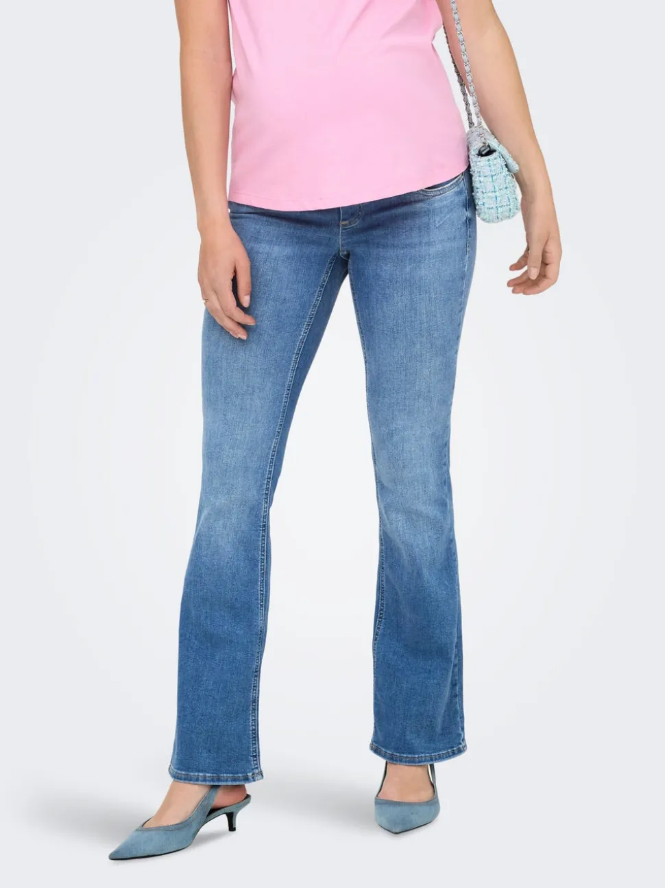 OLMBLUSH Medelhög midja Utsvängd passform Jeans
