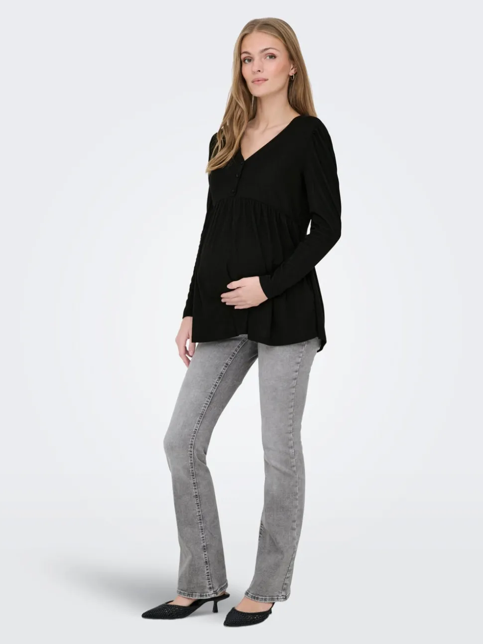 OLMBLUSH Medelhög midja Utsvängd passform Jeans