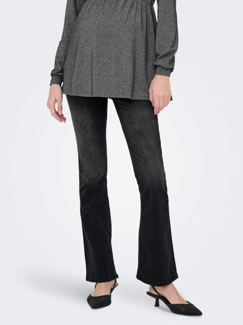OLMBLUSH Medelhög midja Utsvängd passform Jeans