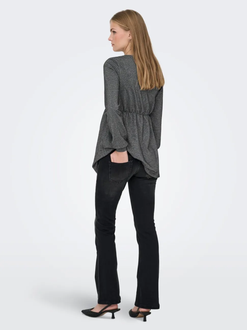 OLMBLUSH Medelhög midja Utsvängd passform Jeans