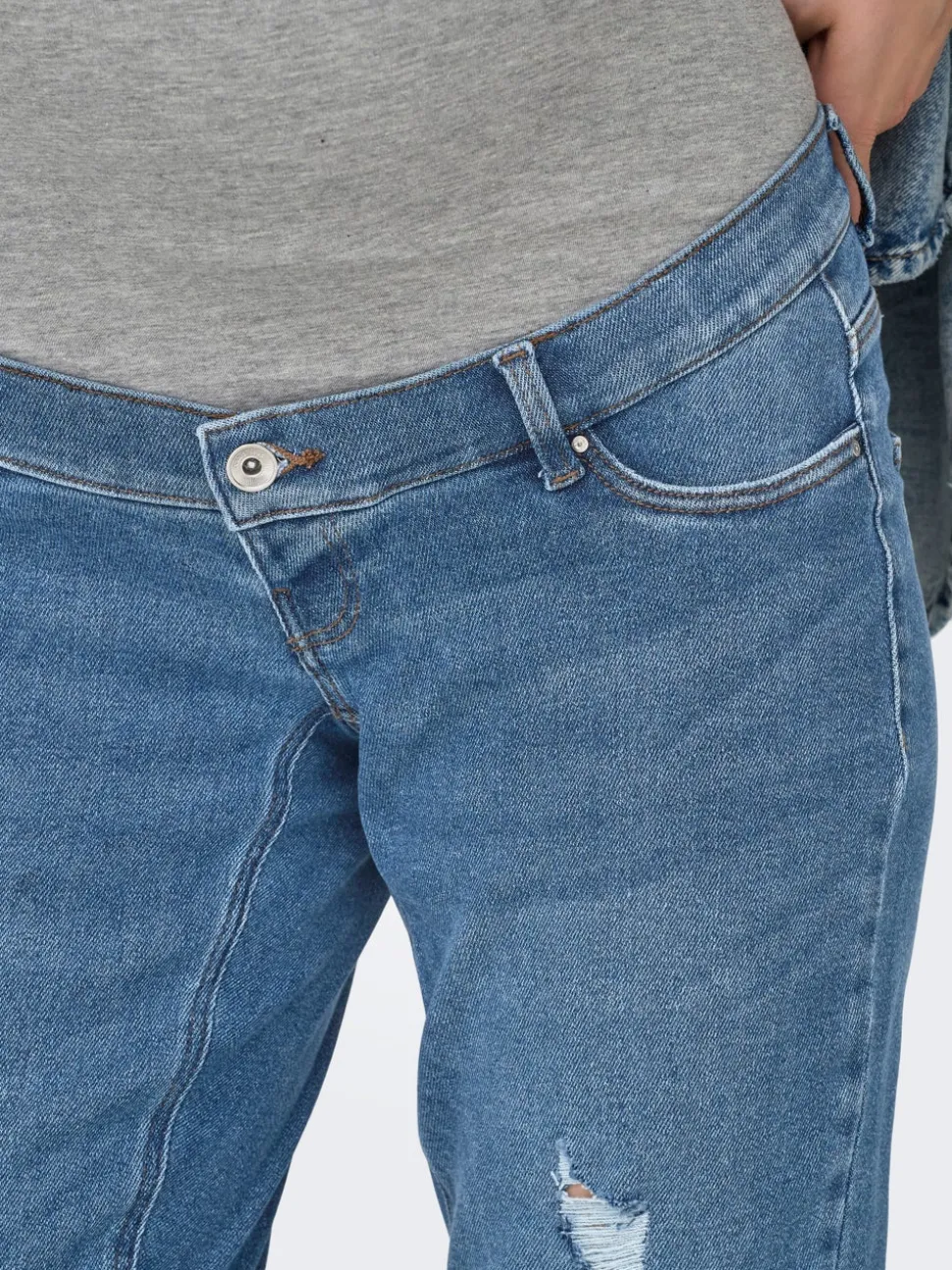 OLMCATWALK Hög midja Mom Fit Ankellängd Jeans