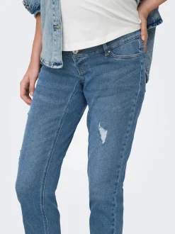 OLMCATWALK Hög midja Mom Fit Ankellängd Jeans