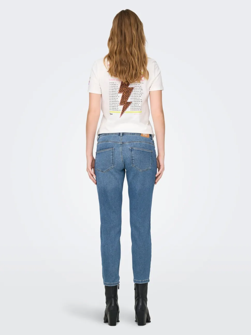 OLMCATWALK Hög midja Mom Fit Ankellängd Jeans