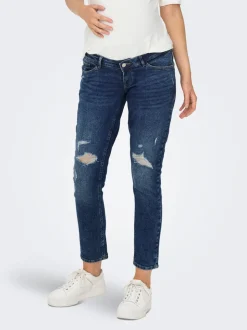 OLMENEDA Hög midja Rak passform Ankellängd Jeans