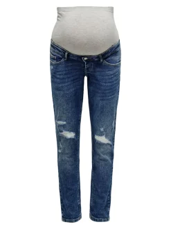 OLMENEDA Hög midja Rak passform Ankellängd Jeans