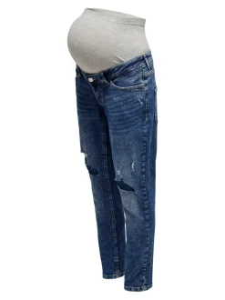 OLMENEDA Hög midja Rak passform Ankellängd Jeans