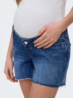 OLMGABI Medelhög midja Normal passform Denimshorts