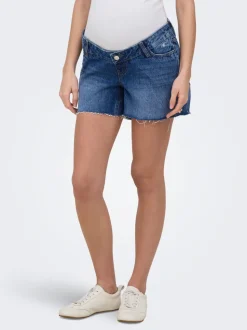 OLMGABI Medelhög midja Normal passform Denimshorts