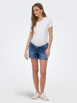 OLMGABI Medelhög midja Normal passform Denimshorts