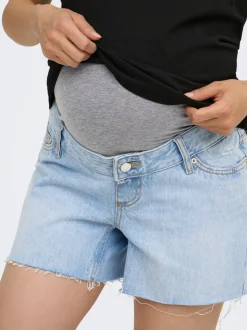 OLMGABI Medelhög midja Normal passform Denimshorts