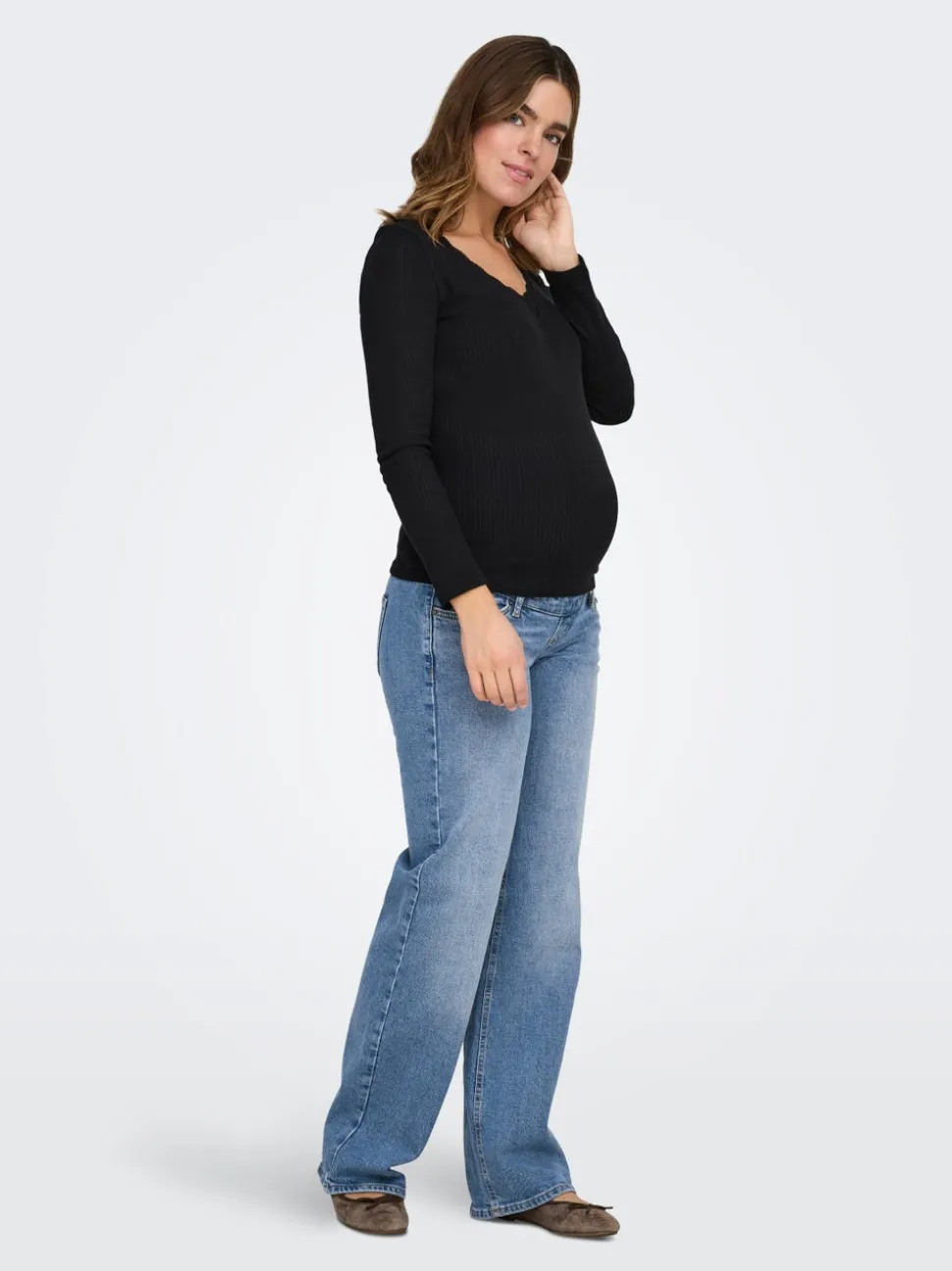 OLMJUICY Hög midja Rak passform Jeans