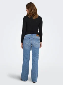 OLMJUICY Hög midja Rak passform Jeans