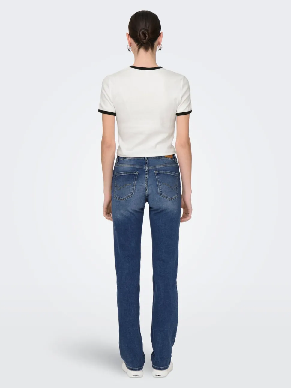 ONLALICIA Medelhög midja Rak passform Jeans