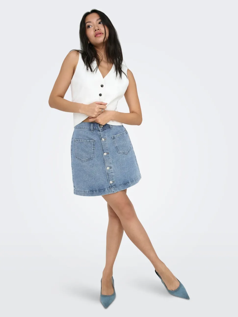 ONLAMAZING Denim Jeanskjol Kort kjol