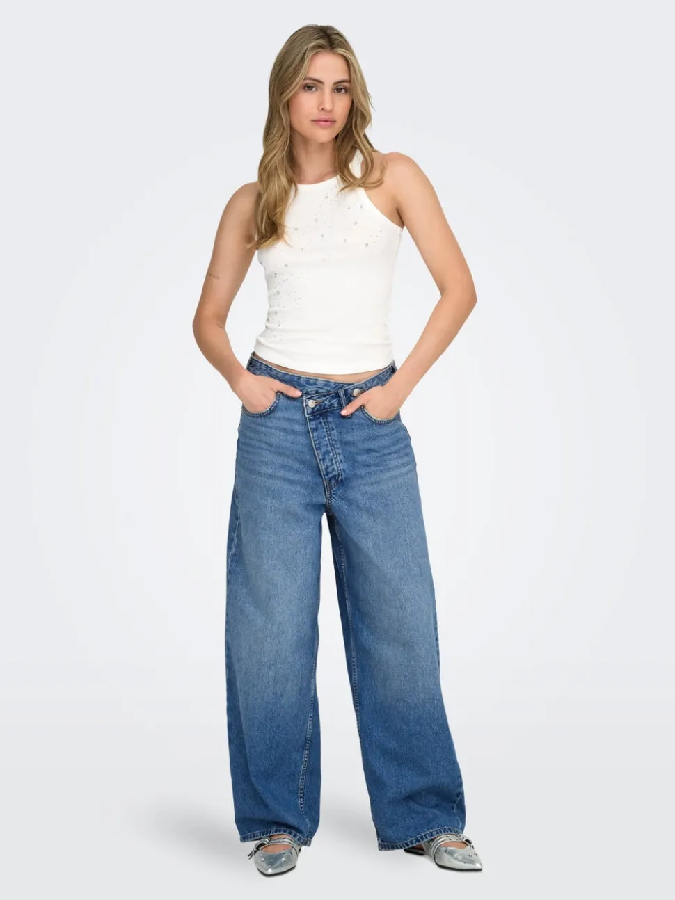 ONLAMBER Låg midja Baggy Fit Jeans