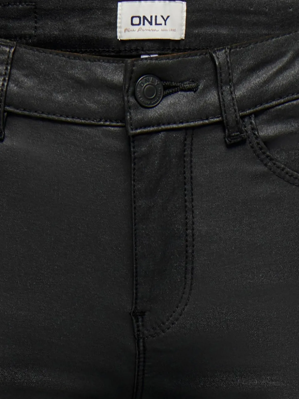 ONLANNE Skinny Fit Byxor i läderimitation