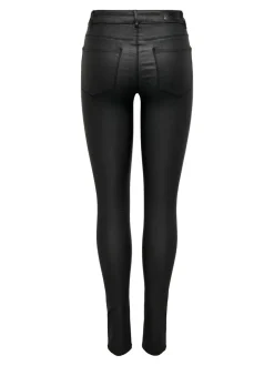 ONLANNE Skinny Fit Byxor i läderimitation