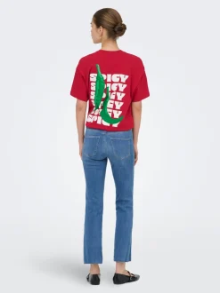 ONLANN-KENYA Medelhög midja Utsvängd passform Jeans