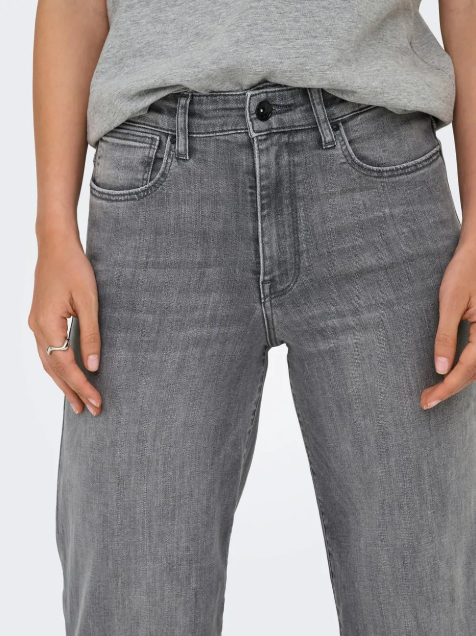 ONLANN-MADISON Hög midja Cropped Fit Jeans