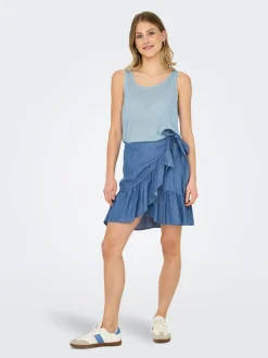 ONLBEA Denim Jeanskjol Kort kjol