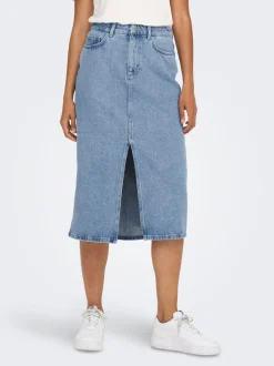 ONLBIANCA Denim Jeanskjol Midikjol