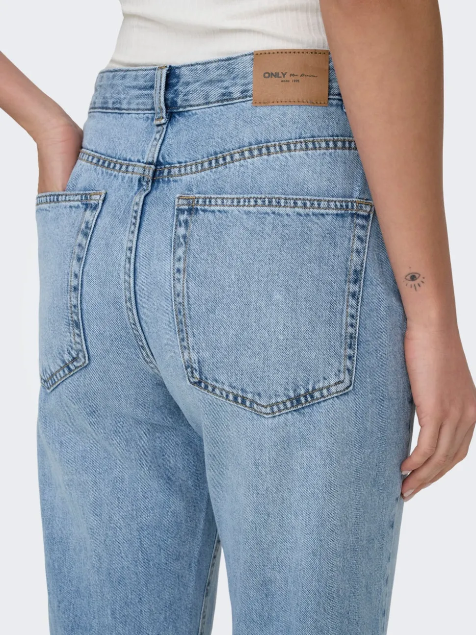 ONLBILLIE Hög midja Rak passform Jeans