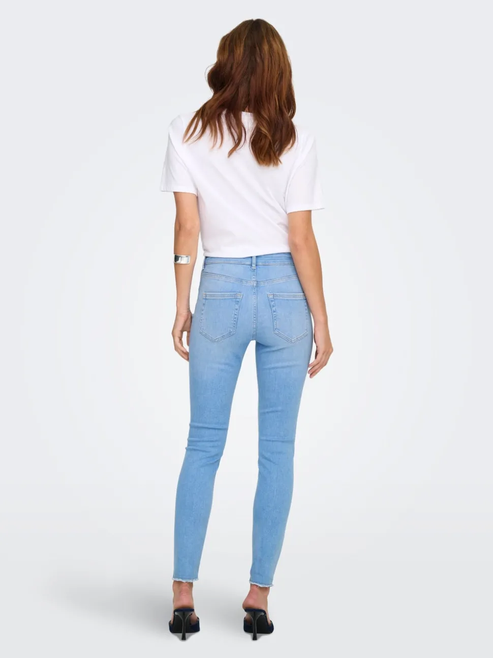 ONLBLUSH Hög midja Skinny Fit Ankellängd Jeans