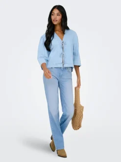 ONLBLUSH Medelhög midja Rak passform Jeans