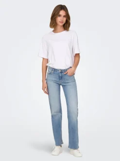ONLBLUSH Medelhög midja Rak passform Jeans