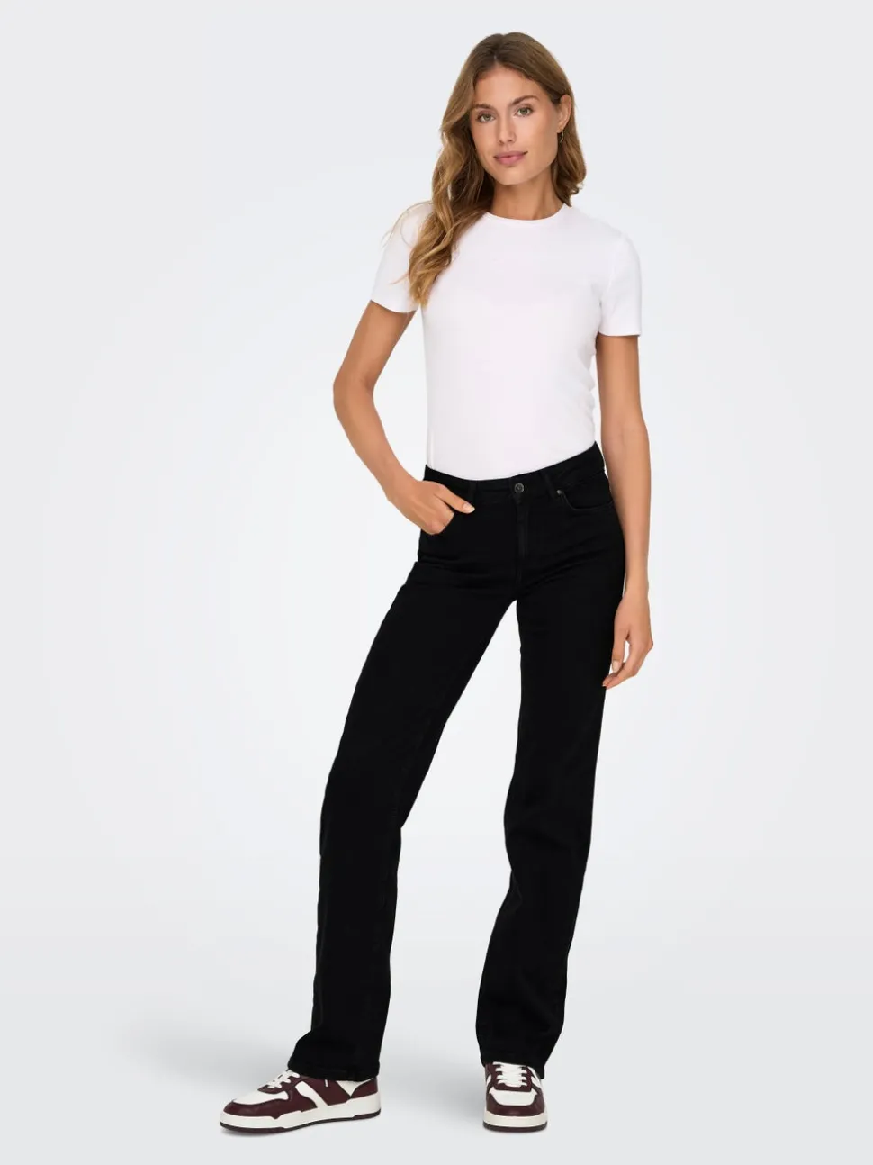 ONLBLUSH Medelhög midja Rak passform Jeans