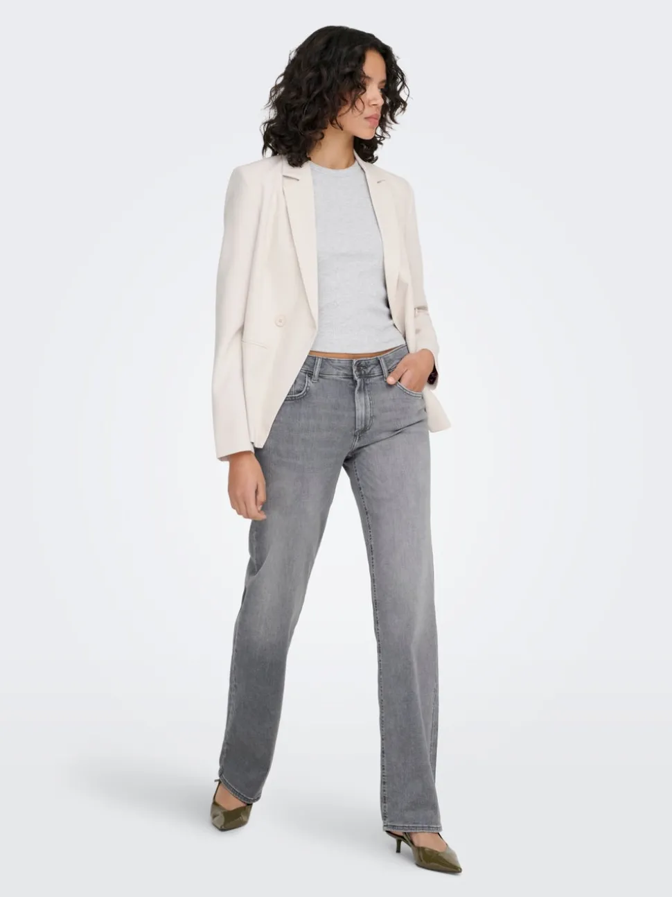 ONLBLUSH Medelhög midja Rak passform Jeans