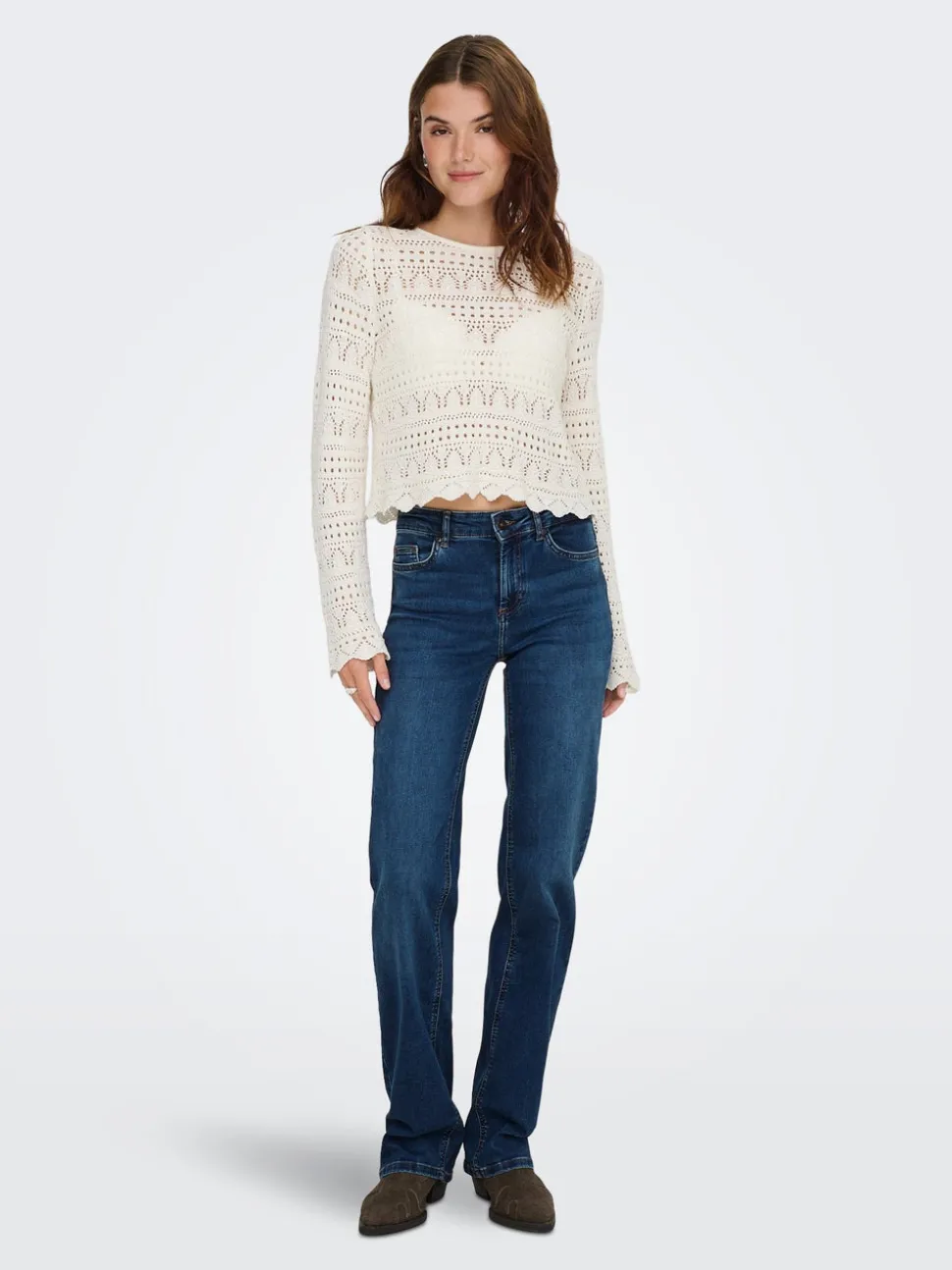 ONLBLUSH Medelhög midja Rak passform Jeans