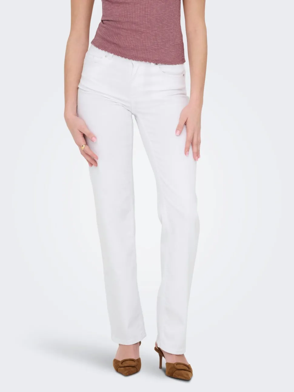 ONLBLUSH Medelhög midja Rak passform Jeans