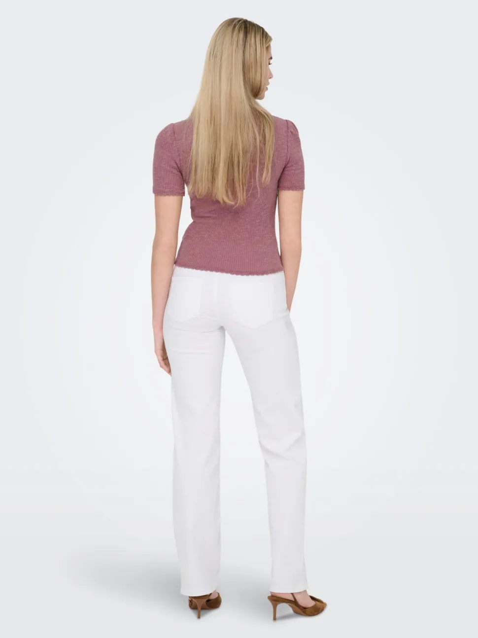 ONLBLUSH Medelhög midja Rak passform Jeans