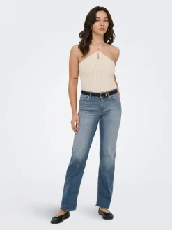 ONLBLUSH Medelhög midja Rak passform Jeans