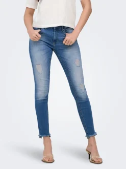 ONLBLUSH Medelhög midja Skinny Fit Ankellängd Jeans