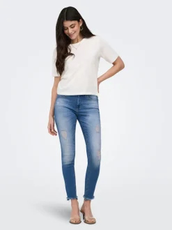 ONLBLUSH Medelhög midja Skinny Fit Ankellängd Jeans