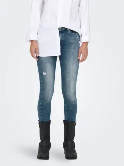 ONLBLUSH Medelhög midja Skinny Fit Ankellängd Jeans